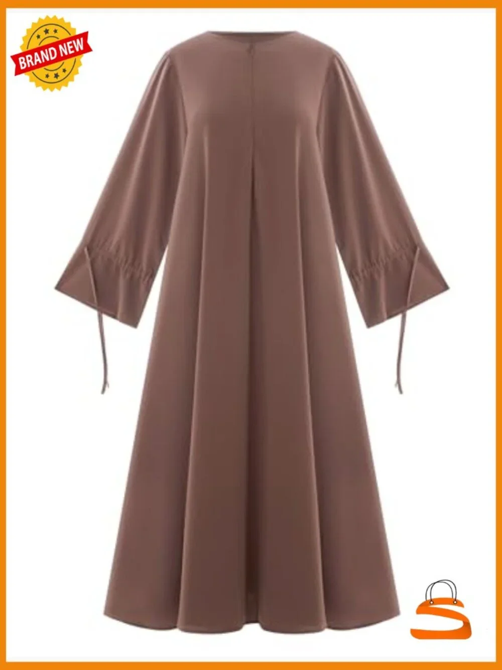 Muslim Abaya Long Sleeve Prayer Dress Arabic Kaftan Islamic - Picture 5 of 5